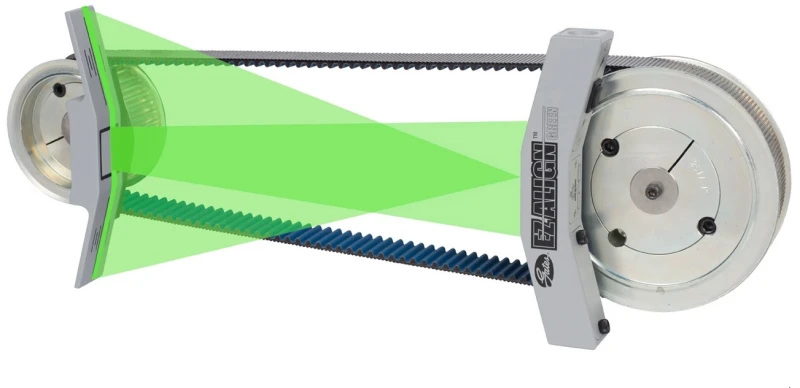 Alinhador a laser de correias